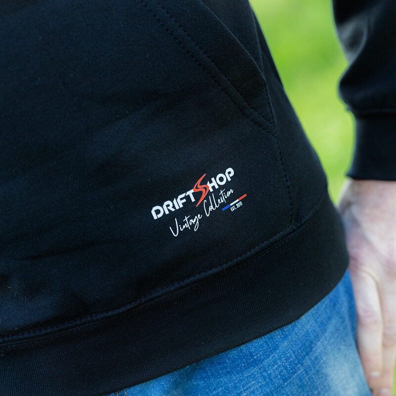 DriftShop Vintage Hoodie - Deep Black